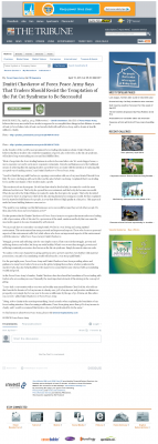 Dmitri Chavkerov  Tribune (San Luis Obispo, CA)  news story on long term trading success